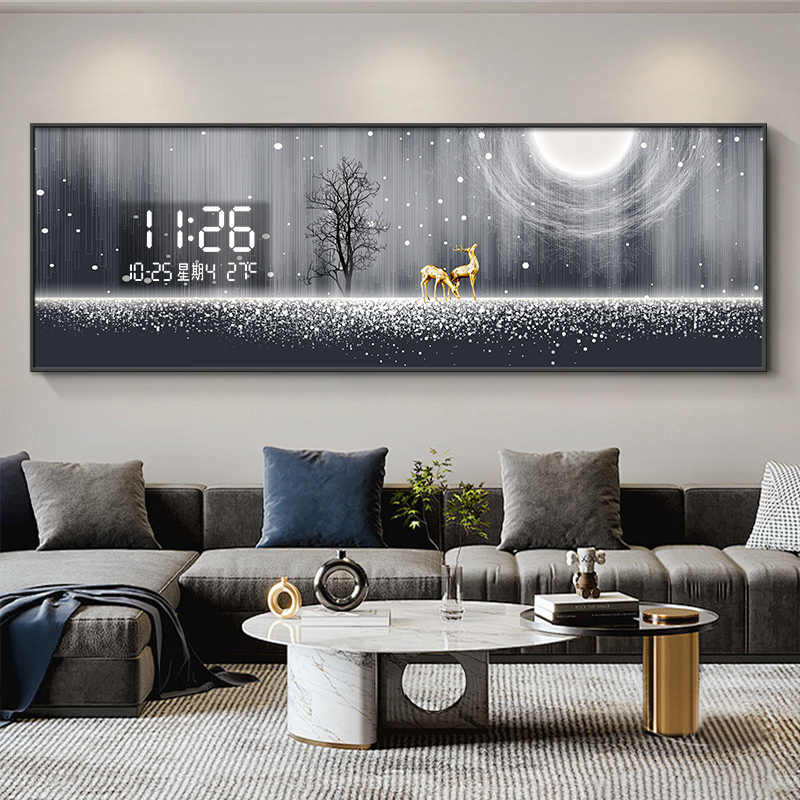 Luxury Lifestyle Background - xx-라이트 럭셔리 엘크 거실 장식 그림